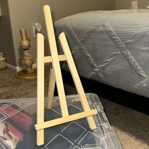 Canvas Desk Stand | 15 inches Height | Wood